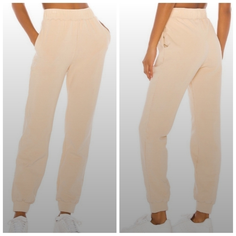 Revolve LPA  Devin Sweatpants‎ in Biege Color size XL